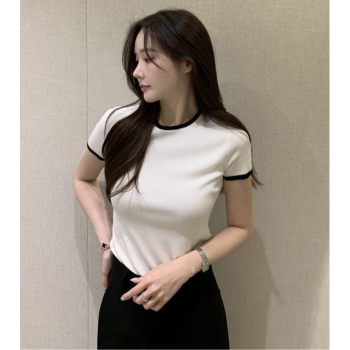 The Korean Lifestyle - Chic Summer New Thin Color Block