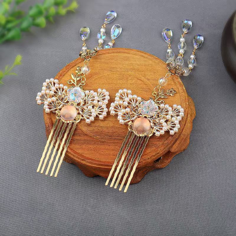 Hanbok Hair Pin - Hanfu Versatile Hair Comb, Golden Hairpin,