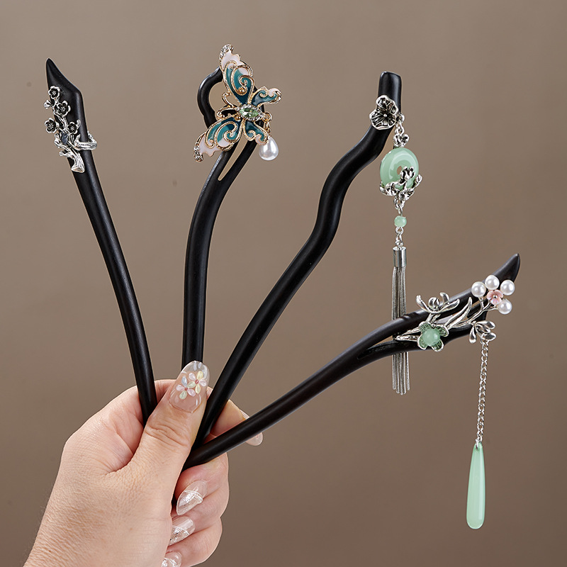 New Chinese style ebony hairpi - огляд і ціна Hanbok Hair Pin