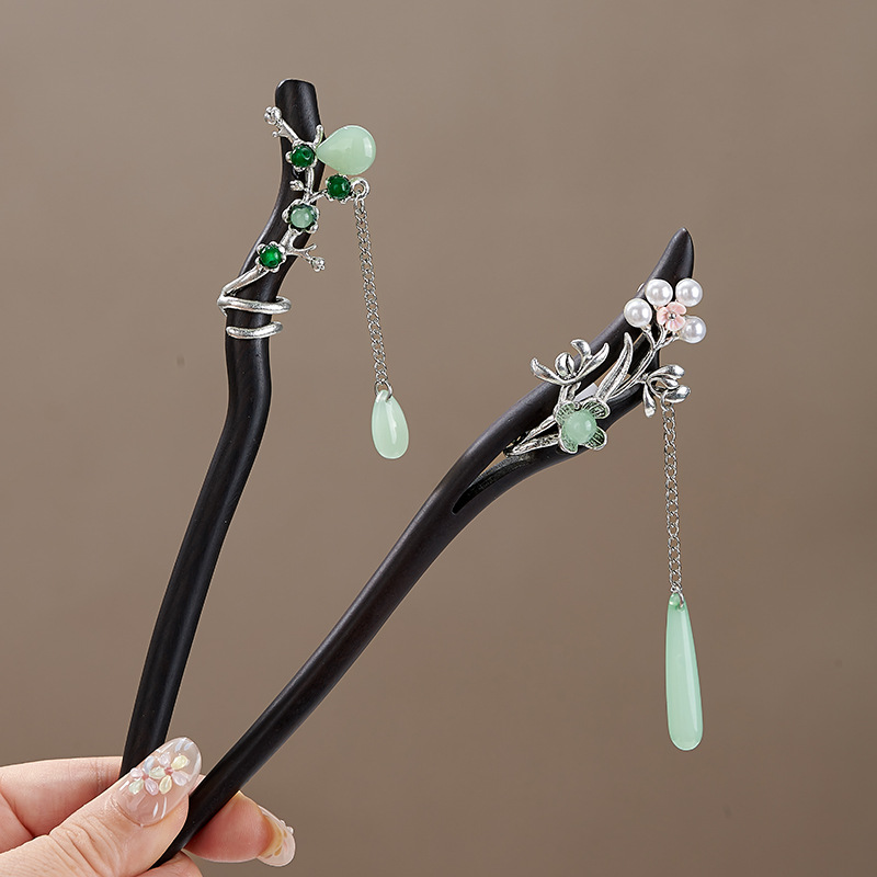 New Chinese style ebony hairpi - огляд і ціна Hanbok Hair Pin