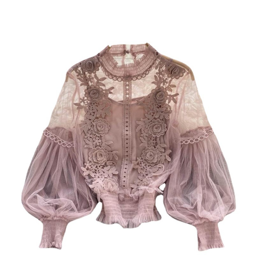 2Pcs/Set Lace Puff Long Sleeve - огляд і ціна Korean Lifestyle