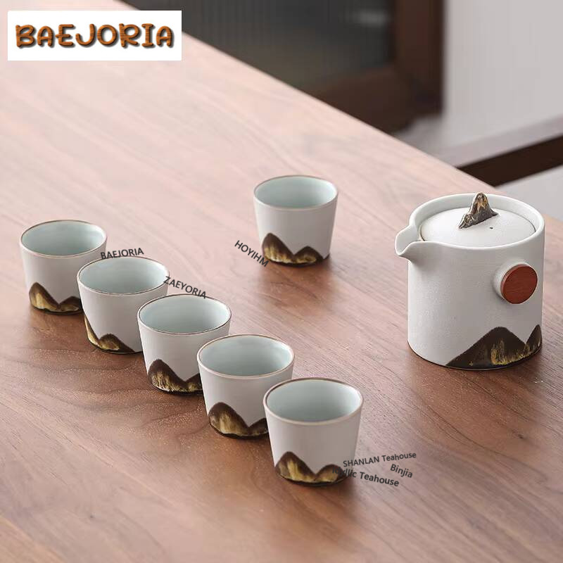 Japanese Hand-painted Mountain - огляд і ціна Korean Tea Set