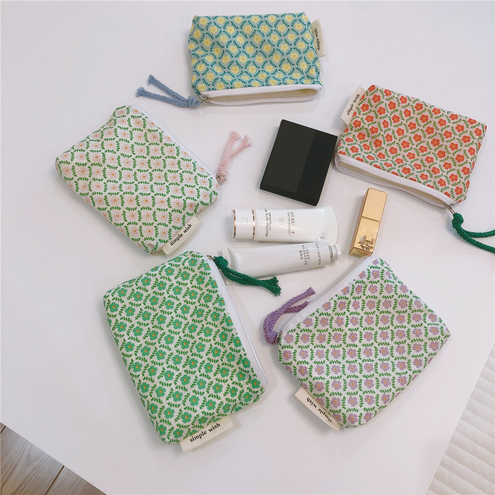 Small Flower Cosmetic Bag Cott - огляд і ціна Korean Skincare Routine