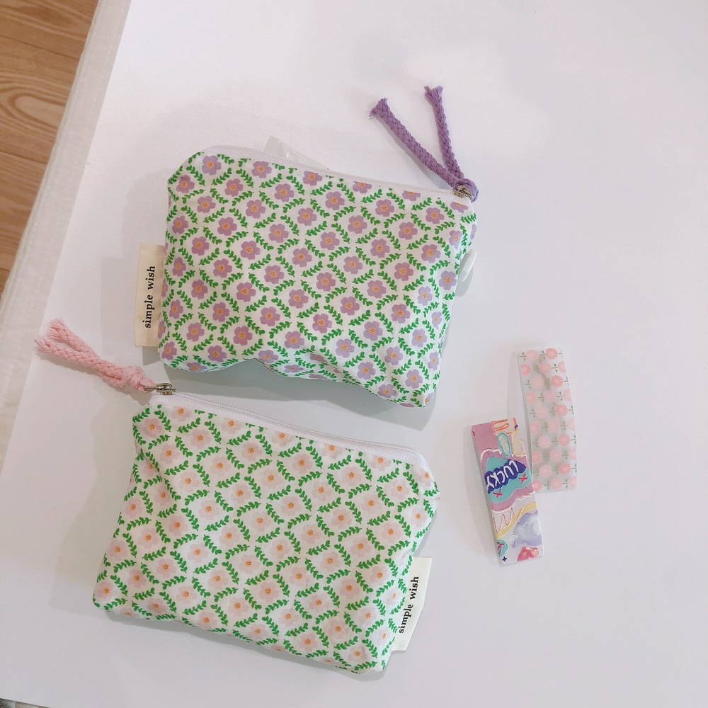 Small Flower Cosmetic Bag Cott - огляд і ціна Korean Skincare Routine