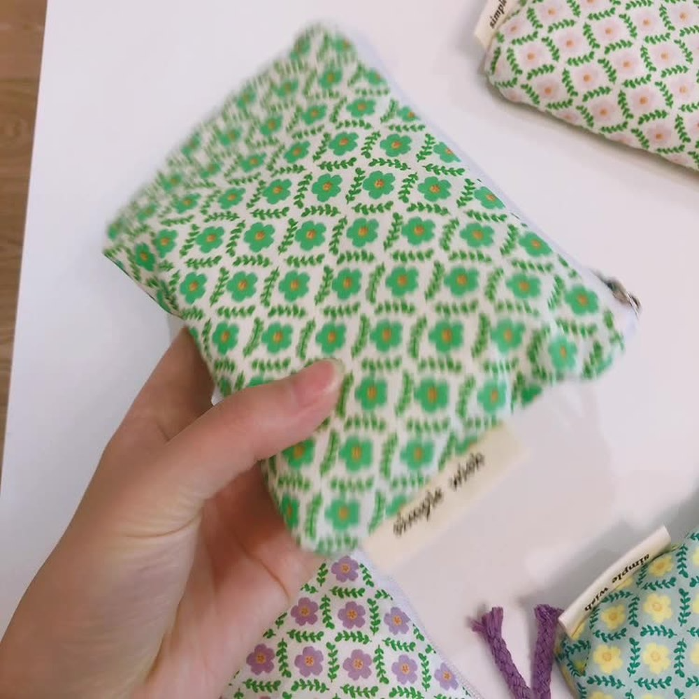 Small Flower Cosmetic Bag Cott - огляд і ціна Korean Skincare Routine