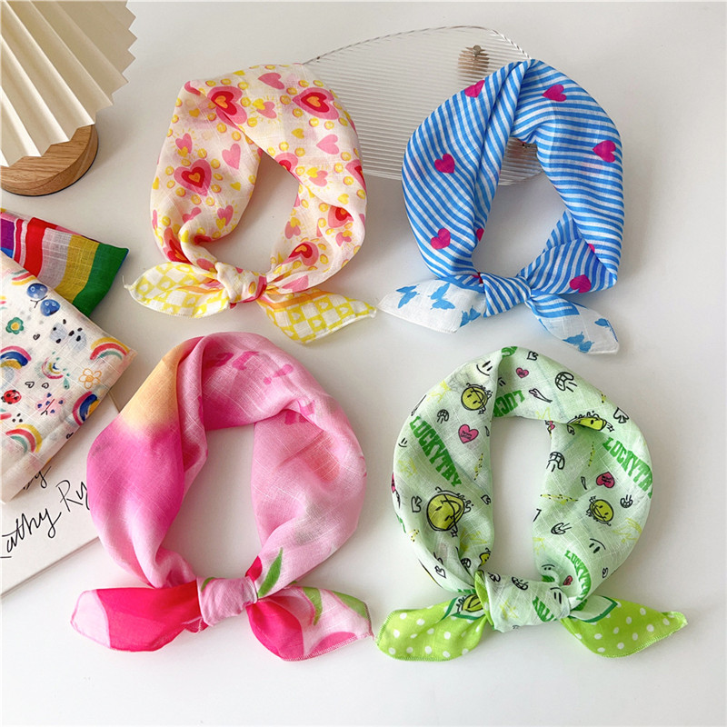 55cm Square Scarves Cotton Lin - огляд і ціна Korean Lifestyle