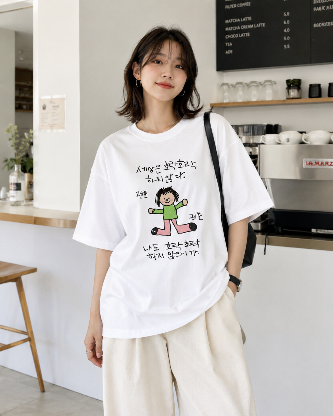 shoulder Short-sleeve T-shirt  - огляд і ціна Korean Pants Lifestyle
