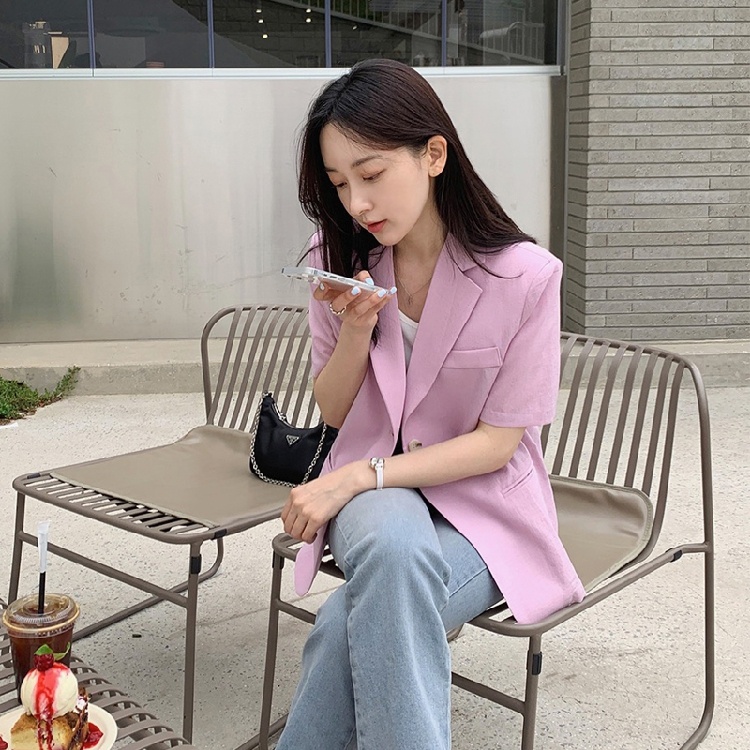 Women's Short Sleeve Suit Jack - огляд і ціна The Korean Lifestyle