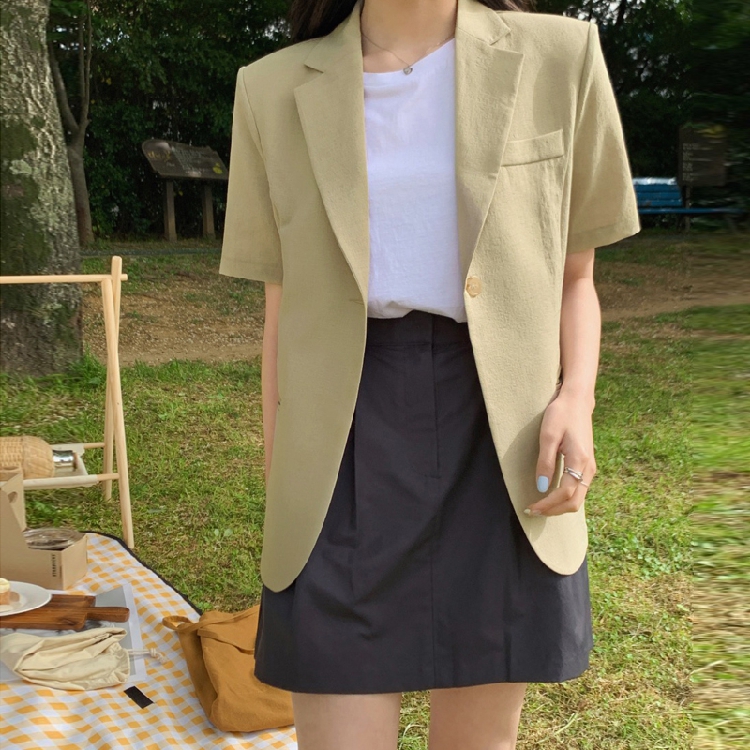 Women's Short Sleeve Suit Jack - огляд і ціна The Korean Lifestyle