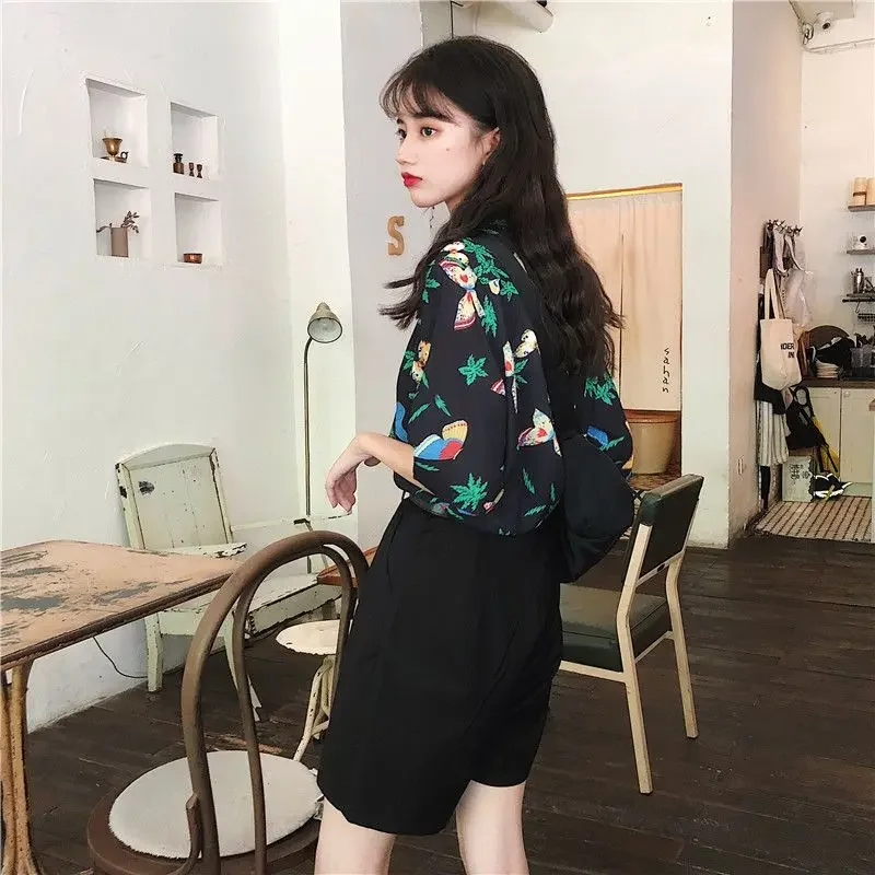Shirts Women Corduroy Patch Po - огляд і ціна Korean Lifestyle Student