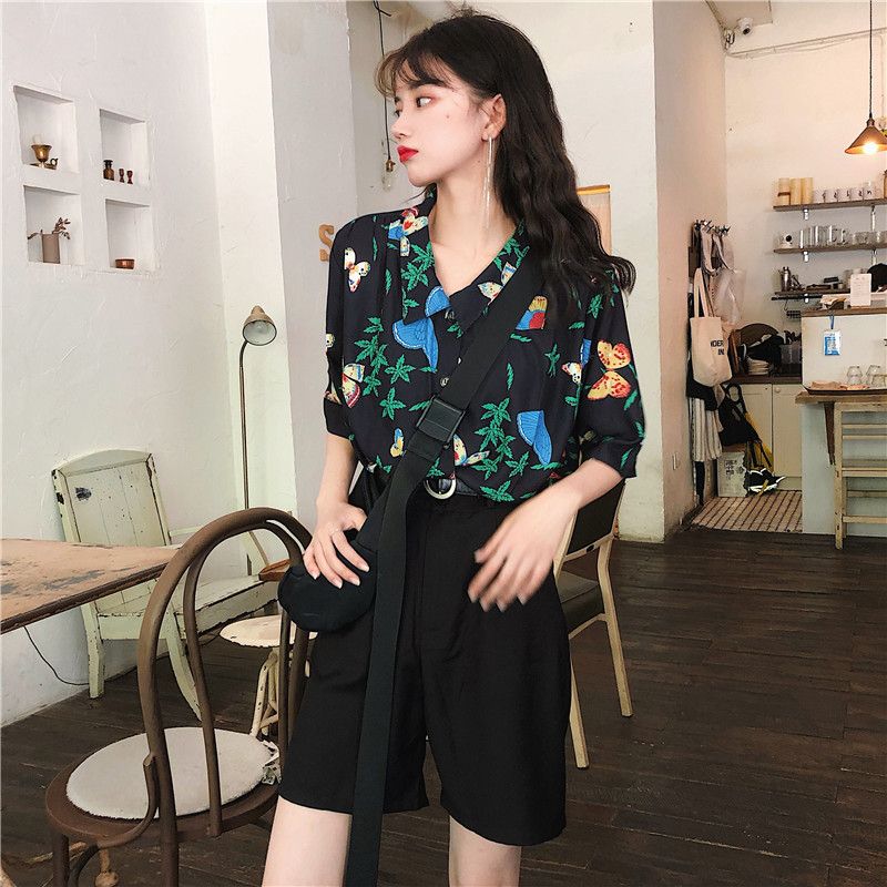 Shirts Women Corduroy Patch Po - огляд і ціна Korean Lifestyle Student