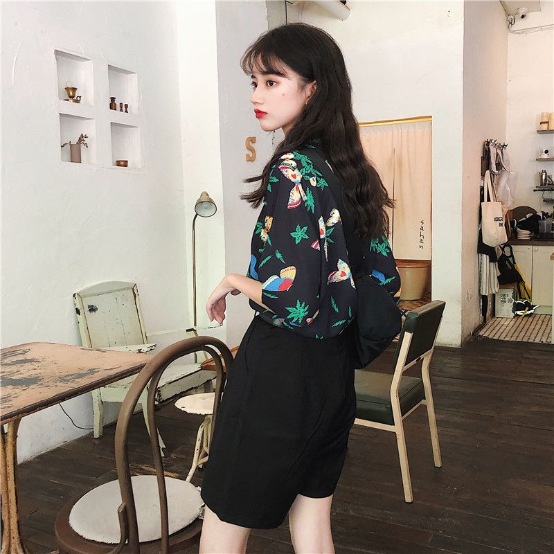 Shirts Women Corduroy Patch Po - огляд і ціна Korean Lifestyle Student